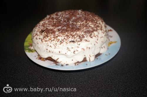 ПП-шоколадный торт с творожным кремом. Рецепт