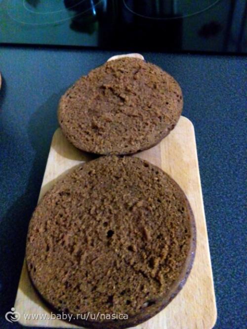 ПП-шоколадный торт с творожным кремом. Рецепт