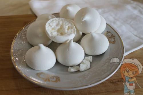 Диетические безе без сахара. Рецепт нежного десерта без сахара