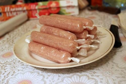 Диетическая сосиска. Сосиски из куриной грудки
