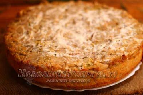 Капустный пирог из рисовой муки. Пирог из рисовой муки