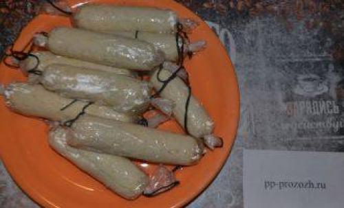 ПП сосиски из куриной грудки