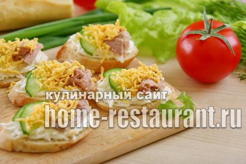 Пп бутерброды с тунцом. Бутерброды с тунцом консервированным, яйцом и огурцом