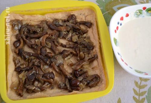 Киш по Дюкану рецепт. Пирог по Дюкану с грибами и сыром