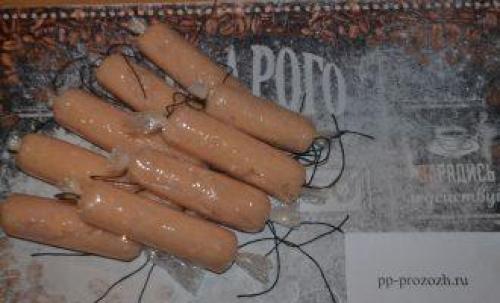 ПП сосиски из куриной грудки
