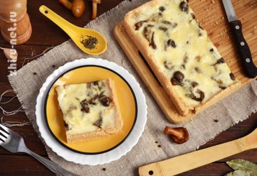 Киш по Дюкану рецепт. Пирог по Дюкану с грибами и сыром