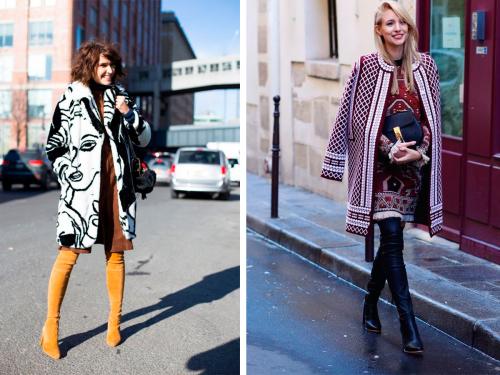 Замшевые ботфорты на каблуке с чем носить. Модные модели 11