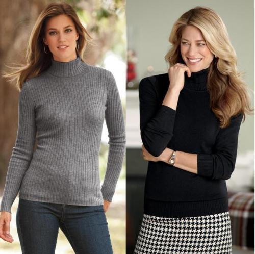 С чем носить белую водолазку с горлом женский стильно. С чем носить водолазку: на фото стильные луки и образы