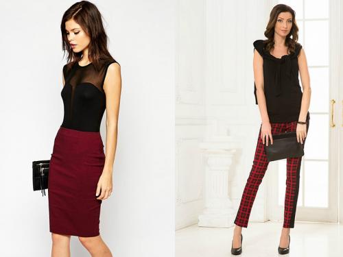 С чем сочетается бордовый цвет в одежде. Комбинируем и сочетаем с другими цветами 01