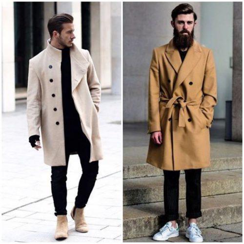 С чем носить зимнее мужское пальто. Под какую одежду носить мужское пальто