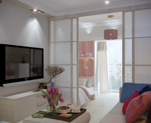 Однокомнатная квартира зонирование на детскую и гостиную. Как правильно зонировать