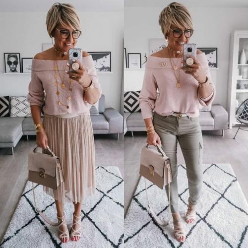 Осенняя одежда для женщин з.  Правила выбора одежды в 50 лет