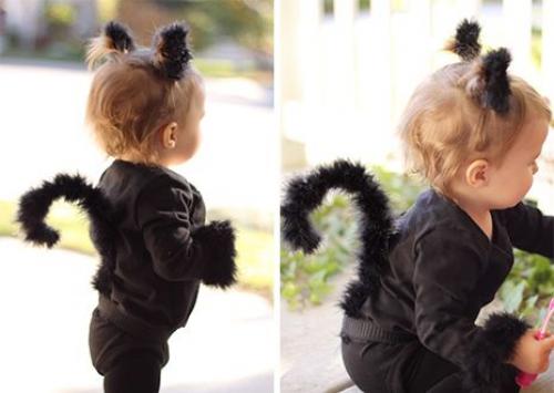 Костюм женщины кошки, как сделать. Костюм кошки для девочки своими руками