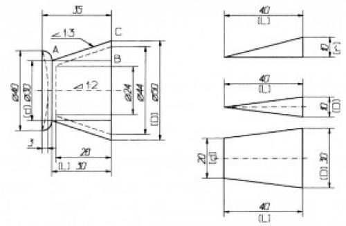 Примеры цилиндрических деталей. Графическое изображение деталей цилиндрической формы