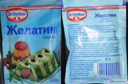 Как разводить желатин на холодец. Как разводить желатин