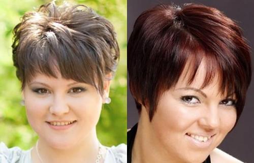 Стрижки для полного лица с двойным подбородком. Модные стрижки для девушек с полным лицом