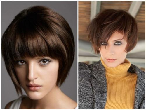 Каскадные стрижки для вытянутого лица. Короткие стрижки