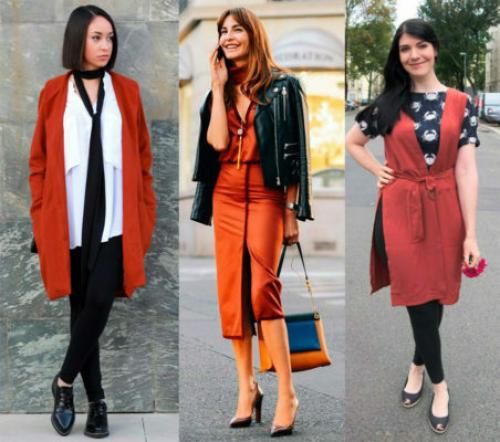 Терракотовый цвет сочетание в одежде. С какими цветами сочетается терракотовый в одежде?
