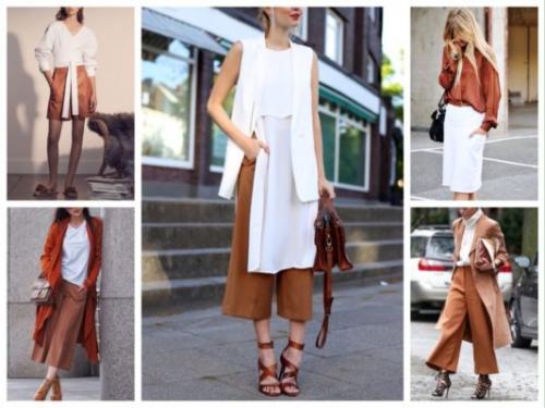 Терракотовый цвет и сочетание с ним в одежде. С какими цветами сочетается терракотовый в одежде?