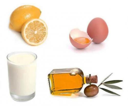 Маска для волос с яйцом и оливковым маслом. С желтком, лимоном и молоком