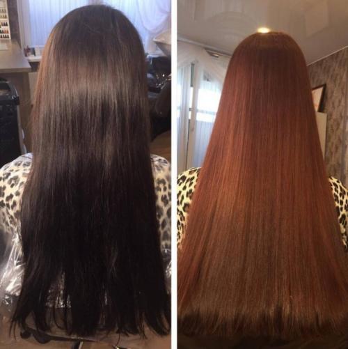 Как вывести черный цвет волос в коричневый. Обесцвечивание черного в салоне