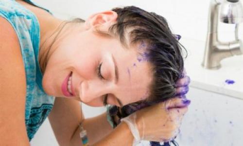 Как быстро смыть краску с волос. Для волос