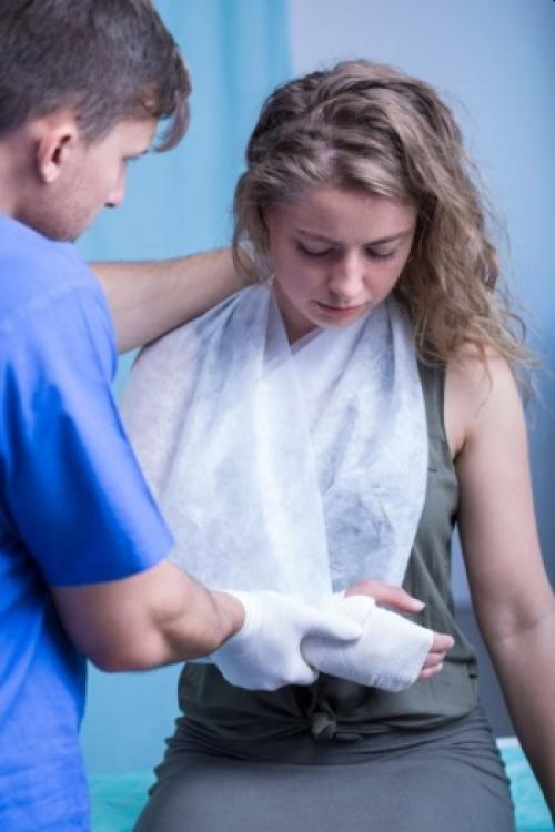 Косыночная повязка на плечевой сустав. Наложение косыночной повязки