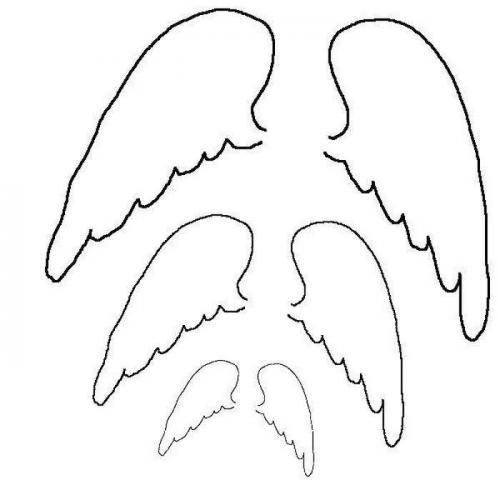 Крылья ангела шаблон. Ангел из бумаги своими руками с шаблонами для вырезания
