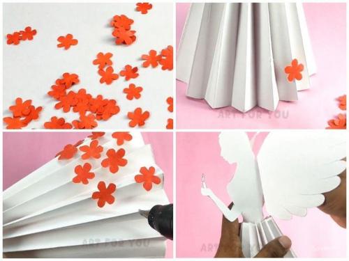 Крылья ангела шаблон. Ангел из бумаги своими руками с шаблонами для вырезания