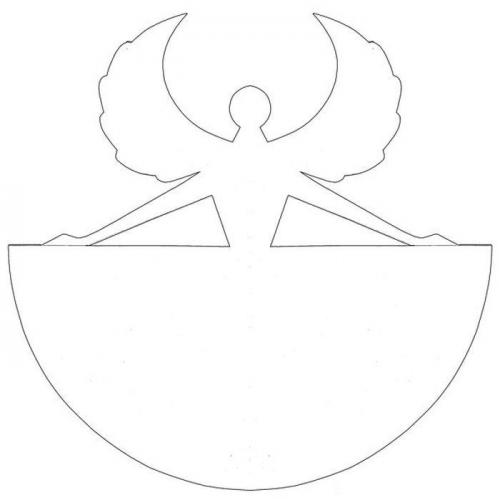 Крылья ангела шаблон. Ангел из бумаги своими руками с шаблонами для вырезания