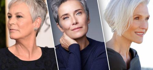 Короткие стрижки для круглого лица после 50 лет. Стрижки, которые молодят женщину после 50 лет