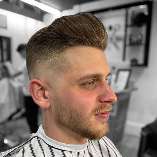 Мужские стрижки для полного лица с двойным подбородком. 21 прическа для мужчин с круглым лицом 2022