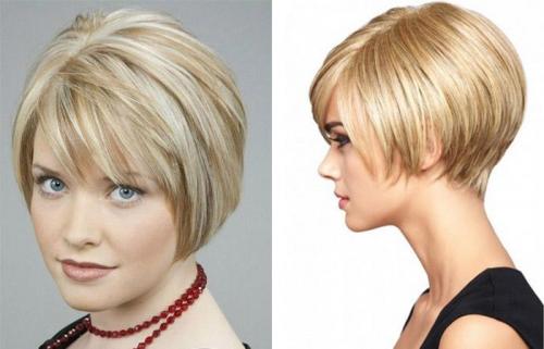 Каре на круглое лицо. Каре с челкой: фото 15