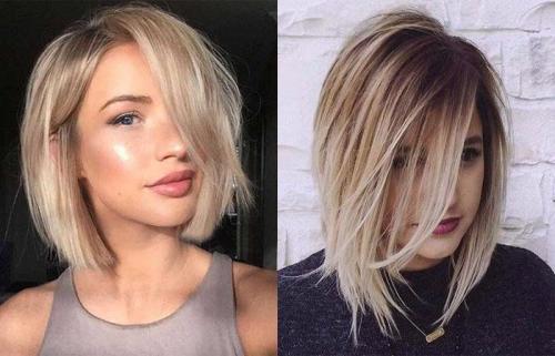 Каре на круглое лицо. Каре с челкой: фото 21