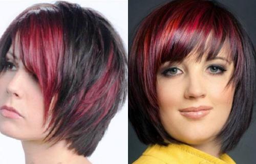 Каре на круглое лицо. Каре с челкой: фото 24