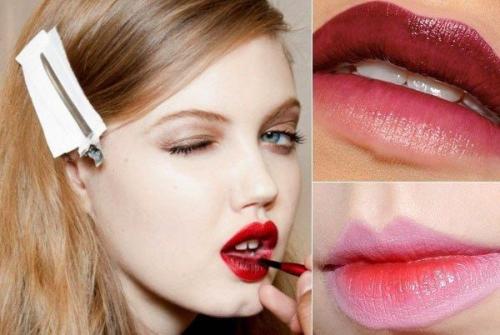 Какие материалы для нанесения макияжа на губы лучше всего подходят. Наносим декоративную косметику на уста
