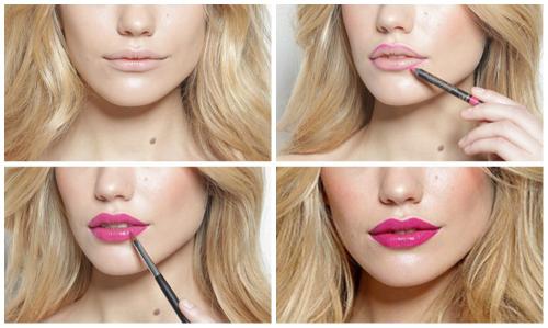 Какой роль играют акценты в макияже губ при увеличении их объема. Секреты макияжа для увеличения губ